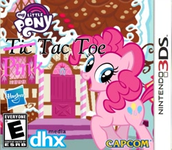 Size: 1024x893 | Tagged: safe, artist:picsartstudios, pinkie pie, earth pony, 3ds, capcom, fake, faker than a three dollar bill, female, game, my little pony: pink tac toe, solo, sugarcube corner, tic tac toe, video game