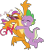Size: 833x948 | Tagged: safe, artist:furseiseki, smolder, spike, dragon, g4, digital art, dragon wings, dragoness, duo, duo male and female, eyes closed, female, flailing, grin, hug, hugging a dragon, male, older, older spike, screaming, simple background, smiling, teenage spike, teenaged dragon, teenager, text, transparent background, wingless spike, wings
