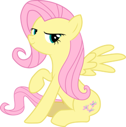Size: 593x600 | Tagged: safe, artist:terrebonnerobbi, fluttershy, pegasus, pony, g4, female, fresh princess and friends' poses, fresh princess of friendship, mare, simple background, solo, transparent background