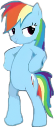 Size: 855x1999 | Tagged: safe, edit, edited screencap, editor:terrebonnerobbi, screencap, rainbow dash, pegasus, g4, background removed, bipedal, female, fresh princess and friends' poses, fresh princess of friendship, simple background, solo, transparent background