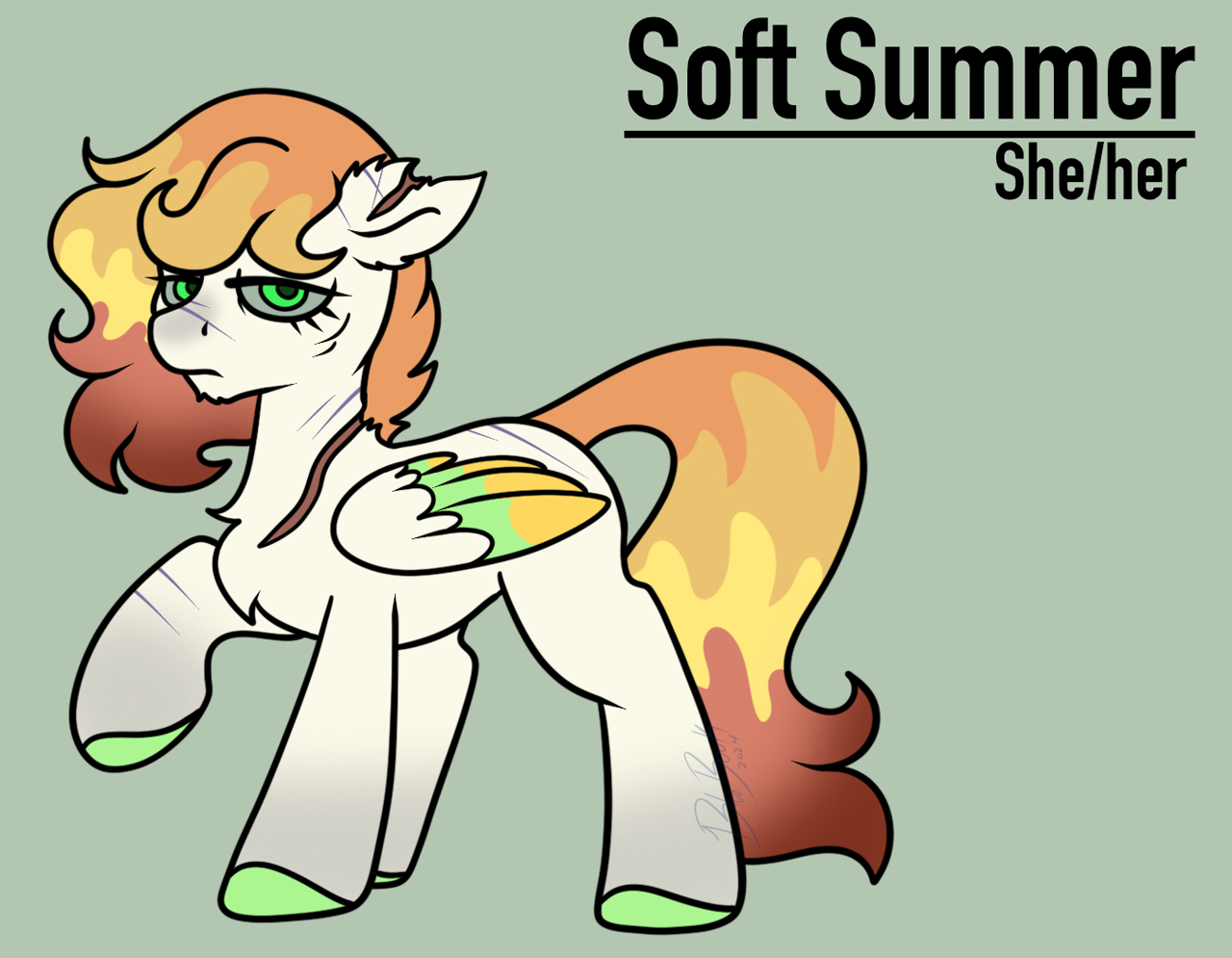 Fallout Trans Character #3381338 - safe, artist:bluemoon, oc, oc only, oc:soft summer, pegasus ...