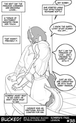 Size: 634x1024 | Tagged: safe, artist:bucked, king sombra, princess cadance, alicorn, shadow pony, comic:sombra's final lesson, cuckold, cuckolding, female, lineart, male, straight