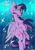 Size: 2480x3508 | Tagged: safe, artist:greydapone, artist:greyofurnama, twilight sparkle, alicorn, pony, looking at you, one eye closed, shooting star, solo, stars, twilight sparkle (alicorn), wink, winking at you