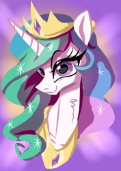 Size: 1240x1754 | Tagged: safe, artist:jully-park, princess celestia, alicorn, pony, female, mare, solo