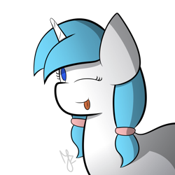 Size: 1657x1657 | Tagged: safe, artist:japkozjad, oc, oc:sweetdreams, unicorn, :p, female, horn, icon, looking at you, mare, one eye closed, simple background, solo, tongue out, transparent background, unicorn oc, wink, winking at you