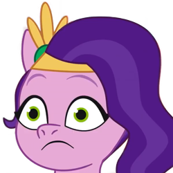 Size: 602x602 | Tagged: safe, edit, edited screencap, screencap, pipp petals, pegasus, pony, g5, my little pony: tell your tale, animated, animated png, blinking, crown, jewelry, loop, regalia, simple background, solo, transparent background