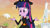 Size: 1280x720 | Tagged: safe, artist:tylerajohnson352, edit, edited screencap, screencap, twilight sparkle, equestria girls, g4, beautiful, beautiful eyes, beautiful hair, belt, black dress, clothes, cute, dress, female, halloween, hat, holiday, monster, purple eyes, purple hair, smiling, solo, transformation, twiabetes, twilight sparkle (alicorn), witch, witch hat