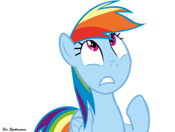 Size: 900x675 | Tagged: safe, artist:sirspikensons, rainbow dash, pegasus, pony, g4, sonic rainboom (episode), female, mare, oh my gosh, simple background, solo, transparent background, vector