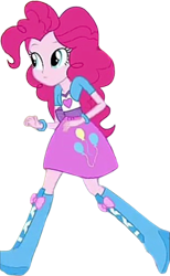 Size: 1548x2520 | Tagged: safe, edit, edited screencap, editor:homersimpson1983, screencap, pinkie pie, human, equestria girls, g4, background removed, female, not a vector, simple background, solo, transparent background