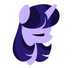 Size: 1321x1220 | Tagged: safe, artist:cstrawberrymilk, oc, oc:starry skies, pony, unicorn, bust, female, horn, lineless, mare, portrait, simple background, solo, transparent background