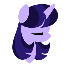 Size: 1321x1220 | Tagged: safe, artist:cstrawberrymilk, oc, oc only, oc:starry skies, pony, unicorn, bust, female, horn, lineless, mare, portrait, simple background, solo, transparent background