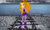 Size: 2361x1400 | Tagged: safe, artist:mixiepie, adagio dazzle, human, equestria girls, g4, my little pony equestria girls: rainbow rocks, adagio dazzle takes the plunge, equestria girls in real life, female, gravel, irl, photo, solo, train tracks, water