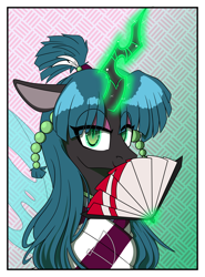 Size: 5680x7680 | Tagged: safe, artist:niggerdrawfag, queen chrysalis, changeling, changeling queen, pony, g4, clothes, cosplay, costume, cute, solo