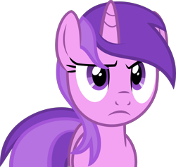 Size: 3000x2837 | Tagged: safe, artist:catachromatic, amethyst star, sparkler, pony, unicorn, g4, .svg available, amethyst star is not amused, annoyed, female, frown, horn, mare, show accurate, solo, svg, unamused, vector