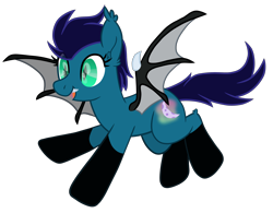 Size: 2600x2027 | Tagged: safe, artist:ponkus, oc, oc only, bat pony, pony, female, flying, mare, simple background, solo, transparent background