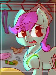 Size: 1424x1900 | Tagged: safe, artist:tulpani rose, oc, oc only, pony, bottle, party, solo