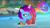 Size: 1679x934 | Tagged: safe, screencap, misty brightdawn, fish, pony, unicorn, g5, my little pony: tell your tale, swing and a misty, spoiler:g5, spoiler:my little pony: tell your tale, spoiler:tyts02e14, camera, female, freckles, horn, levitation, magic, magic aura, misty brightdawn is not amused, rebirth misty, solo, telekinesis, unamused, wet, wet mane