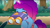 Size: 1680x933 | Tagged: safe, screencap, misty brightdawn, pony, unicorn, g5, my little pony: tell your tale, swing and a misty, spoiler:g5, spoiler:my little pony: tell your tale, spoiler:tyts02e14, binoculars, bracelet, bush, coat markings, female, flower, forest, freckles, friendship bracelet, horn, jewelry, magic, magic aura, nature, path, rebirth misty, socks (coat markings), solo, tree