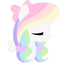 Size: 1321x1220 | Tagged: safe, artist:cstrawberrymilk, oc, oc only, oc:rainbow heart (cstrawberrymilk), pony, bust, female, lineless, mare, portrait, simple background, solo, transparent background