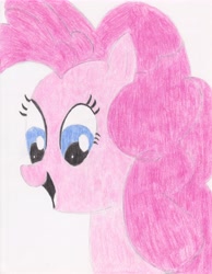 Size: 5038x6504 | Tagged: safe, artist:tesa-studio, pinkie pie, earth pony, g4, female, old art, solo, traditional art