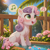 Size: 2048x2048 | Tagged: safe, ai assisted, ai content, artist:venisoncreampie, generator:pony diffusion v6 xl, generator:stable diffusion, sweetie belle, pony, unicorn, g4, bath, blushing, bubble, chest fluff, cute, diasweetes, droplet, ear fluff, emanata, female, filly, flower, fluffy, foal, horn, music notes, open mouth, open smile, palm tree, singing, sitting, smiling, solo, speech bubble, sunny day, tree, water, wet, wet mane, wholesome