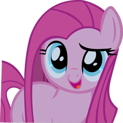 Size: 2308x2303 | Tagged: safe, artist:retroponybro, pinkie pie, g4, base used, cute, cuteamena, diapinkes, female, inkscape, mare, pinkamena diane pie, simple background, solo, transparent background, vector