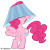 Size: 900x900 | Tagged: safe, artist:sirspikensons, pinkie pie, earth pony, pony, g4, ponyville confidential, female, hat, lampshade, lampshade hat, mare, open mouth, simple background, solo, transparent background, vector