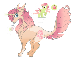 Size: 3300x2550 | Tagged: safe, artist:mellow-mare, oc, oc only, oc:strawberry lemonade, pony, unicorn, female, horn, mare, simple background, solo, transparent background