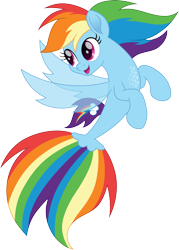 Size: 1430x2000 | Tagged: safe, artist:cloudy glow, part of a set, rainbow dash, pegasus, seapony (g4), g4, blue background, clothes, cute, dashabetes, dorsal fin, female, fin, fin wings, fins, fish tail, flowing mane, flowing tail, happy, mare, movie accurate, multicolored hair, ocean, open mouth, open smile, pink eyes, scales, seaponified, seapony rainbow dash, see-through, simple background, smiling, solo, species swap, spread wings, swimming, tail, transparent background, water, wings