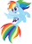 Size: 1430x2000 | Tagged: safe, artist:cloudy glow, part of a set, rainbow dash, pegasus, seapony (g4), g4, blue background, clothes, cute, dashabetes, dorsal fin, female, fin, fin wings, fins, fish tail, flowing mane, flowing tail, happy, mare, movie accurate, multicolored hair, ocean, open mouth, open smile, pink eyes, scales, seaponified, seapony rainbow dash, simple background, smiling, solo, species swap, spread wings, swimming, tail, transparent background, water, wings