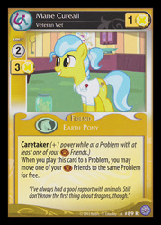 Size: 344x480 | Tagged: safe, enterplay, doctor fauna, earth pony, pony, g4, my little pony collectible card game, premiere, secret of my excess, ccg, clothes, female, mare, shirt, solo, wrong name