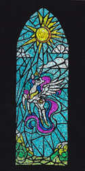 Size: 1209x2415 | Tagged: safe, artist:malte279, princess celestia, alicorn, g4, female, hologram, mare, scratch image, scratch pad, stylized, sun, window