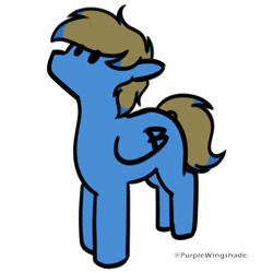 Size: 3000x3000 | Tagged: safe, artist:purple wingshade, part of a set, oc, oc only, oc:nate, pegasus, pony, cute, male, simple background, small, solo, stallion, transparent background