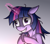 Size: 1600x1400 | Tagged: safe, artist:zetamad, twilight sparkle, pony, g4, atg 2024, gradient background, messy hair, messy mane, newbie artist training grounds, solo, twilight snapple