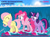 Size: 2560x1874 | Tagged: safe, artist:zslnews, fluttershy, pinkie pie, twilight sparkle, alicorn, earth pony, pegasus, pony, g4, ^^, cute, diapinkes, eyes closed, female, ocean, open mouth, shyabetes, surfing, trio, trio female, twiabetes, twilight sparkle (alicorn), water, wave