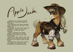 Size: 2000x1432 | Tagged: safe, artist:valericc, applejack, earth pony, pony, g4, bandage, clothes, female, implied appledash, implied death, implied lesbian, implied shipping, infection au, mare, simple background, solo, straw in mouth