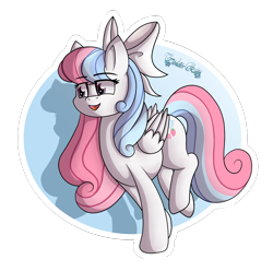 Size: 4704x4664 | Tagged: safe, artist:tenderrain-art, oc, oc only, oc:strawberry dream, pegasus, pony, bow, female, hair bow, mare, simple background, solo, transparent background