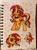 Size: 2800x3829 | Tagged: safe, artist:dariarchangel, sunset shimmer, pony, unicorn, equestria girls, g4, my little pony equestria girls, bust, choker, cute, ear piercing, earring, eyebrow piercing, heart, horn, jewelry, notebook, photo, piercing, ponified humanized pony, portrait, punkset shimmer, raised hoof, shimmerbetes, signature, sketchbook, smiling, spiked choker, stars, thick eyelashes, traditional art, two toned mane