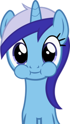 Size: 1024x1816 | Tagged: safe, artist:aethon056, minuette, pony, unicorn, amending fences, g4, cheek bulge, cute, eating, female, horn, imminent gulp, looking at you, mare, minubetes, simple background, solo, transparent background, vector