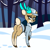 Size: 2388x2397 | Tagged: safe, artist:steelsoul, oc, oc only, oc:elain olsen, deer, reindeer, equestria at war mod, antlers, blue eyes, butt, clothes, commission, deer oc, doe, female, forest, forest background, looking at you, looking back, looking back at you, military uniform, nature, non-pony oc, olenia, plot, reindeer antlers, scar, scarred, snow, soldier, solo, tree, uniform, winter