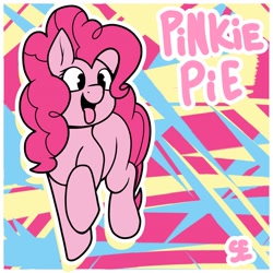 Size: 2048x2048 | Tagged: safe, artist:sefastpone, pinkie pie, earth pony, pony, g4, open mouth, solo, tongue out