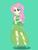 Size: 2350x3058 | Tagged: safe, artist:nightglowfan, fluttershy, human, equestria girls, g4, bare shoulders, clothes, dress, female, gala dress, green background, petite, simple background, skinny, solo, thin