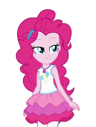 Size: 578x766 | Tagged: safe, artist:blockslikepl, edit, edited screencap, screencap, pinkie pie, human, equestria girls, g4, background removed, clothes, female, not a vector, rah rah skirt, simple background, skirt, solo, transparent background