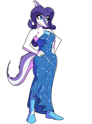 Size: 1000x1350 | Tagged: safe, artist:banco, rarity, dinosaur, parasaurolophus, anthro, g4, crossover, dinosaurified, female, simple background, snoot game, solo, species swap, transparent background