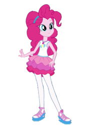 Size: 407x556 | Tagged: safe, artist:blockslikepl, edit, edited screencap, screencap, pinkie pie, human, equestria girls, g4, background removed, clothes, female, not a vector, rah rah skirt, simple background, skirt, solo, transparent background