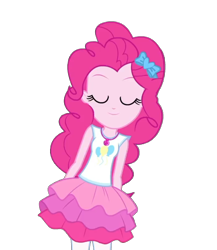 Size: 1294x1492 | Tagged: safe, artist:blockslikepl, edit, edited screencap, screencap, pinkie pie, human, equestria girls, g4, background removed, clothes, female, not a vector, rah rah skirt, simple background, skirt, solo, transparent background