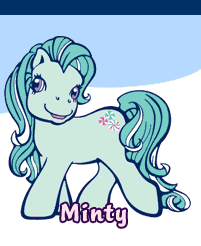 Size: 201x246 | Tagged: safe, minty, earth pony, pony, g3, alternate hair color, female, green-haired minty, harpercollins, mare, open mouth, open smile, prototype, smiling, solo, stock vector
