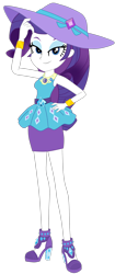 Size: 1600x3803 | Tagged: safe, artist:lobo299, rarity, human, equestria girls, g4, clothes, dress, female, hat, high heels, rarity peplum dress, shoes, simple background, solo, transparent background