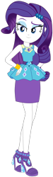 Size: 1600x5360 | Tagged: safe, artist:lobo299, rarity, human, equestria girls, g4, clothes, dress, female, high heels, rarity peplum dress, shoes, simple background, solo, transparent background