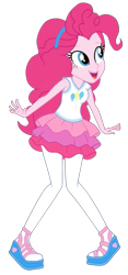 Size: 341x731 | Tagged: safe, artist:blockslikepl, edit, edited screencap, screencap, pinkie pie, human, equestria girls, g4, background removed, clothes, female, not a vector, rah rah skirt, simple background, skirt, solo, transparent background